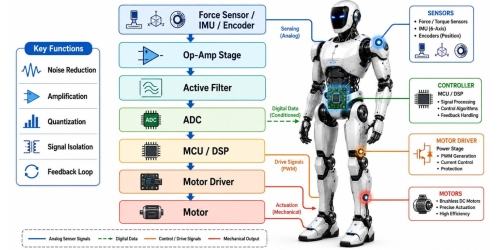 Kondicionovanie signálu a návrh ADC v robotike