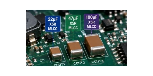 Vysokokapacitné MLCC: 22µF, 47µF a 100µF kondenzátory pre filtrovanie výstupu DC-DC konvertora