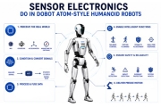Senzorová elektronika v humanoidných robotoch štýlu DOBOT Atom: IMU, ToF, sila a hmatové snímanie