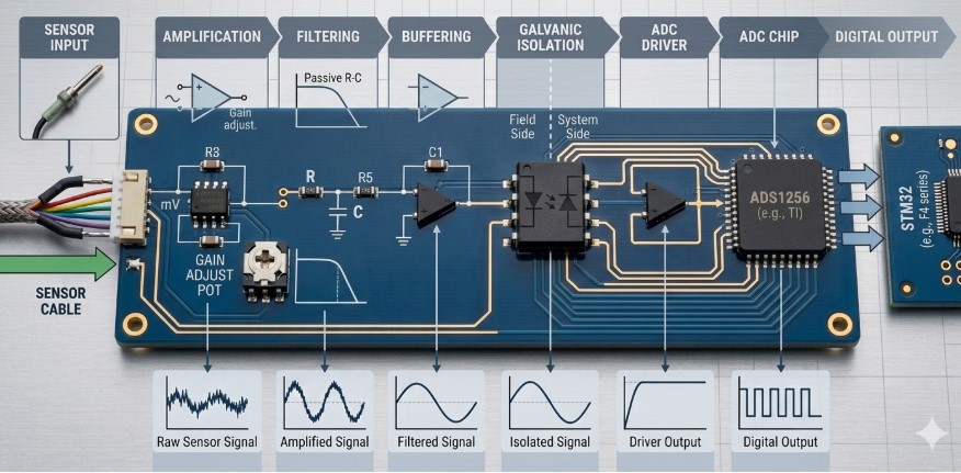 Signal Conditioning and ADC Design in Robotics