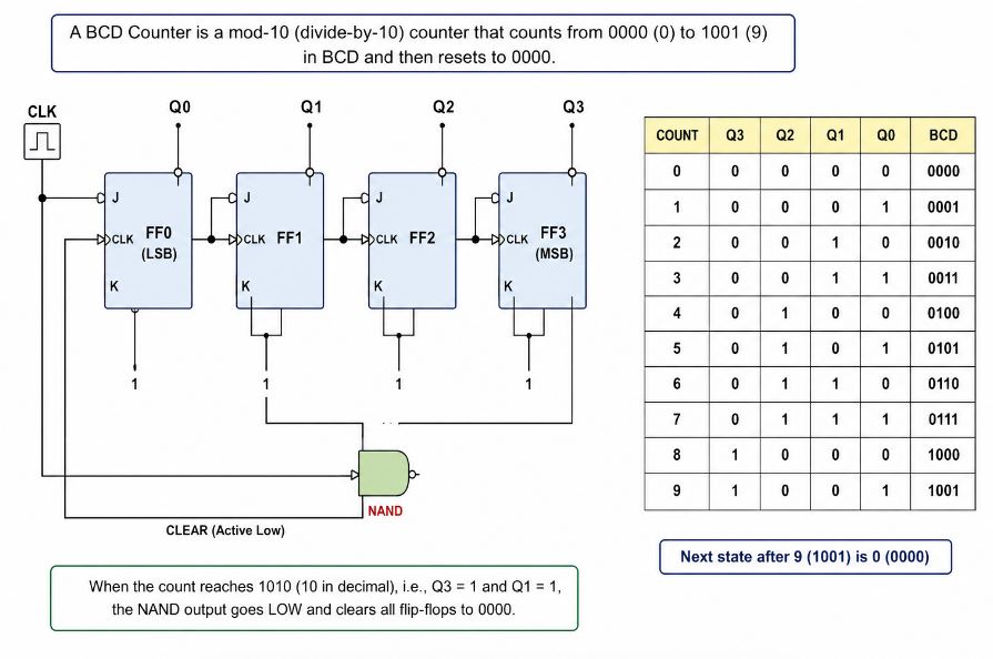 BCD Counter Circuit Diagram